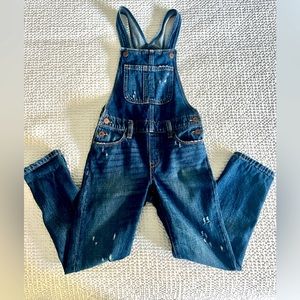 Old navy girls full length overalls • med blue